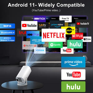 Proyector HY300 Pro Android 11, Cine en Casa Portátil, Proyector de Películas para Exteriores con Altavoz Integrado, Proyector Beamer - Product Image 6