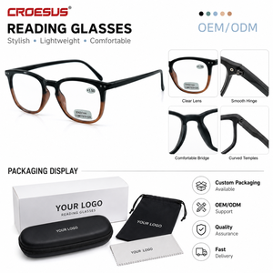Nuevas Gafas de Lectura Clásicas Ligeras 1.50 Negras para Presbicia, Gafas de Moda Unisex con Montura Cuadrada de PC para Hombre y Mujer - Product Image 5