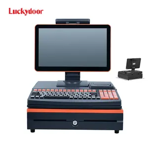 Luckydoor S6 קופה נקודת מכירה מכונת ללא מגע מסך קופות רושמות עבור עסקים קטנים 15.6 ''מכונת קופה