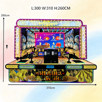 Machine de jeu de tir aux canards à monnayeur, jeu de billes rotatives multi-joueurs, équipement d'arcade de divertissement avec distribution de tickets pour centres commerciaux et parcs