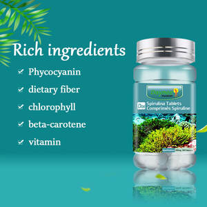 Comprimés de spiruline Wins Town HALAL, marque privée, spiruline biologique de haute qualité, comprimés de chlorelle - Product Image 3