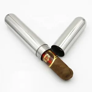 永新批发小尺寸单件印刷铝气密雪茄雪茄盒