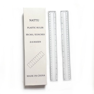 Regla de Plástico Transparente de Alta Calidad para Niños, Regla Recta de 30 cm para la Escuela - Product Image 2