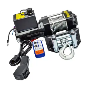 12v/24v 2000-13000lbs Atv Utv 보트 전기 윈치 무선 원격 제어 오프로드 SUV 지프 윈치