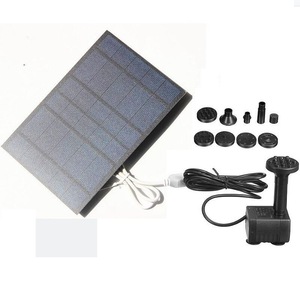 Bomba de Agua Solar Masuyoshi Mitsu de 2.5W 5V, Bomba de CC para Fuentes de Jardín con Panel Solar y Accesorios 110x165mm - Product Image 1