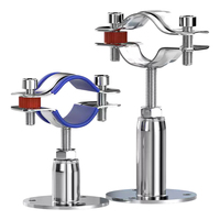 Support télescopique réglable en hauteur en acier inoxydable 304 pour fixation de tubes d'eau PPR