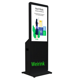 Venta al por mayor Cafetería y tiendas Cargadores de teléfonos móviles Estación Sharing Power Bank Estación de Banco de energía <span class=keywords><strong>solar</strong></span> con pantalla publicitaria - Product Image 2