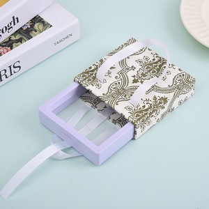 拉出式pe膜悬挂首饰盒抽屉滑动珠宝礼品盒带丝带手柄 - Product Image 5