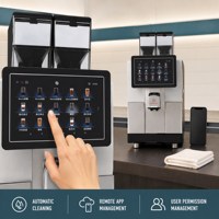 Mesin Kopi Espresso Otomatis Komersial S900 Dual Bean Hopper Layar Sentuh untuk Kafe dan Hotel