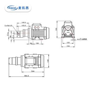 Pompe de transfert à entraînement magnétique en acier inoxydable micro pour laboratoire, avec moteur AC - Product Image 6