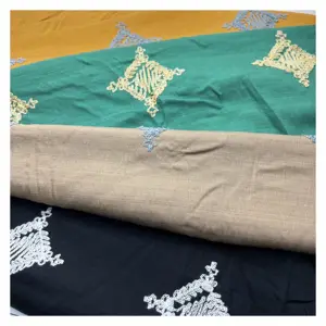价格便宜的粘胶尼龙织物树皮折皱织物用于新娘织物奢华刺绣珠子亮片