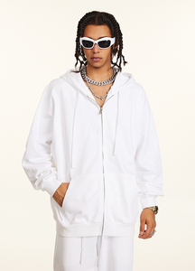 <span class=keywords><strong>Felpa</strong></span> con Cappuccio Unisex Grigio Chiaro di Alta Qualità, Abbigliamento Maschile, <span class=keywords><strong>Felpa</strong></span> con Stampa Personalizzata <span class=keywords><strong>e</strong></span> Zip, 450gsm - Product Image 5