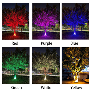 12W Zwarte LED Solar Boomverlichting Solar Tuinpaallamp Ring Tuin LED Spotverlichting IP65 Buitenverlichting Tuinspot - Product Image 4