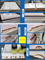 Machine intégrée multifonction CNC pour portes, murs et armoires, avec fonction de redressement sans poignée et de fraisage de trous latéraux pour serrures de portes de cuisine