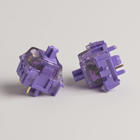Interrupteur Akko Starlit 45 pièces, lubrifié en usine, Cherry MX 45gf 3,4 mm, interrupteur de clavier avec diffuseur LED