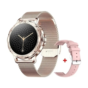 Appareils portables CF12 montre intelligente avec 2 bracelets de luxe 100 + modes sportifs fitness reloj montres intelligentes <span class=keywords><strong>pour</strong></span> femmes dames - Product Image 3