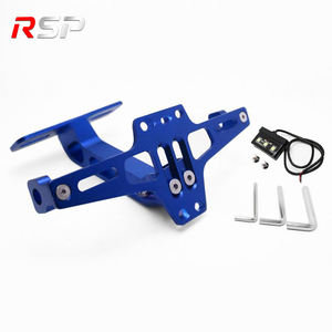 Soporte <span class=keywords><strong>de</strong></span> matrícula <span class=keywords><strong>de</strong></span> motocicleta <span class=keywords><strong>de</strong></span> aluminio CNC ajustable, luz LED, herramientas ordenadas traseras, <span class=keywords><strong>precio</strong></span> directo <span class=keywords><strong>de</strong></span> fábrica, productos <span class=keywords><strong>de</strong></span> sistemas <span class=keywords><strong>de</strong></span> carrocería - Product Image 4