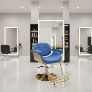 Nouveau fauteuil de salon inclinable en cuir durable, couleur personnalisée, pour la coiffure et le style féminin en salon de beauté et dans le salon. - Product Image 5