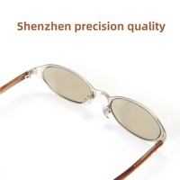 Nouvelles Lunettes de Soleil Simples en Métal GM 2026 pour Femmes, Style Coréen Tendance, Monture Nylon Polarisée Ovale, Style Old Money