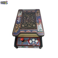 Table de Jeu Multigames Cocktail Machine Rétro, Cabinet d'Arcade Double Face, Mini Table de Bar, 516 Jeux, 1 Flipper, Version Anglaise