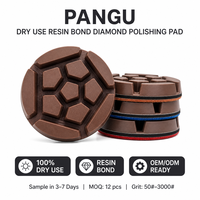 Disque abrasif diamanté PanGu OEM à liant résineux pour béton, utilisation à sec, 3 pouces, pour polissage de sols, compatible avec les meuleuses d'angle