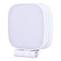 Mini lampe de remplissage pliable rechargeable 3 modes réglable à 180 ° et miroir intégré magnétique pour téléphone portable Selfie Ring LED Light