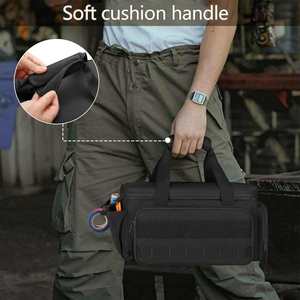 Sac de rangement portable robuste de 14 pouces pour outils à main, idéal pour électriciens, soudeurs, jardinage, camping, pêche et transport - Product Image 5