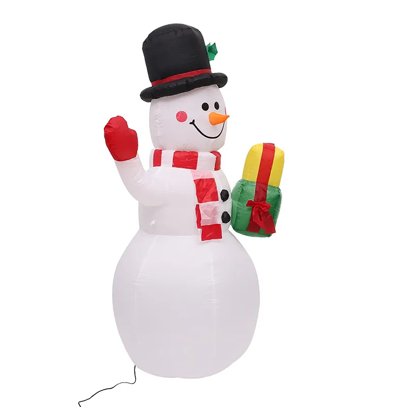 Vente en gros de publicité design Bonhomme de neige gonflable Bonhomme de neige gonflable de Noël pour la décoration de jardin