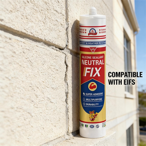 Scellant silicone neutre à séchage rapide et haute résistance aux intempéries pour mur rideau de véranda, résistant aux UV, sans acetoxy - Product Image 2