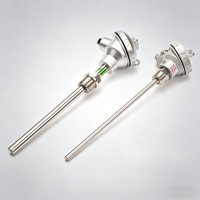Temperature Sensor PT100 100C 200C 500C Transducer 4-20mA 0-10V 0-5V M20*1.5 100mm OEM/ODM Stainless Steel IP65
