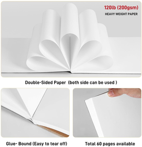 Đánh dấu giấy pad, bleedproof đánh dấu giấy cho rượu đánh dấu, mực và bút chì, axit miễn phí - Product Image 2