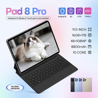 Tablet Pad 8 Pro de 11 Pulgadas, 16GB+1TB, 8000mAh, 5G LTE, Doble SIM+TF, Llamadas, Función de Teléfono con Tarjeta SIM, Multilingüe, Original