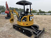 Mini-excavatrice d'occasion d'origine japonaise, modèles 303e, 303ecr, 303c, 303cr, excavatrice de 3 tonnes, petite excavatrice CAT 303 d'occasion à vendre, conforme aux normes EPA.