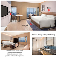 Meubles d'hôtel de luxe 5 étoiles personnalisés, projets d'hôtels-appartements, ensemble complet de meubles de chambre d'hôtel modernes pour usage commercial