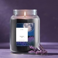 Bougie d'aromathérapie personnalisée 625g, grand pot en verre, cire de soja à base végétale, bougie parfumée, longue durée de combustion, décoration relaxante pour la maison