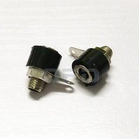 Connecteur Jack à Vis Noire 4mm, Prise Banane 4mm, Prise de Test, Bornier à Vis Noire