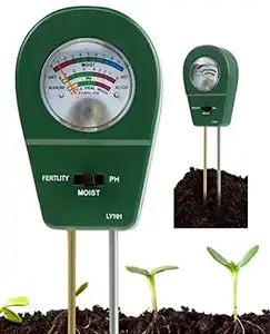 Detector de ph do solo para plantas portátil, 4 em 1, digital, ph/temperatura/umidade/luz solar, para solo