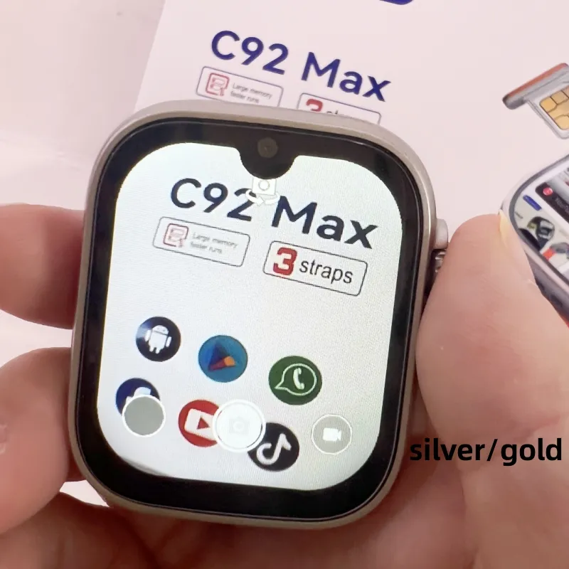 Vendita calda 2024 C92 MAX 4G smart watch 6 + 64GB sistema di memoria Android 8.1 smart watch con SIM card WiFi GPS ultra orologio per gli uomini