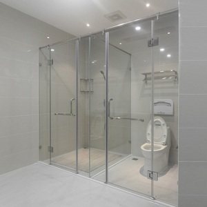 Cabine <span class=keywords><strong>de</strong></span> <span class=keywords><strong>douche</strong></span> à double joint d'étanchéité, anti-fuite, avec rail coulissant en aluminium et verre, installation rapide, <span class=keywords><strong>pour</strong></span> la maison - Product Image 2