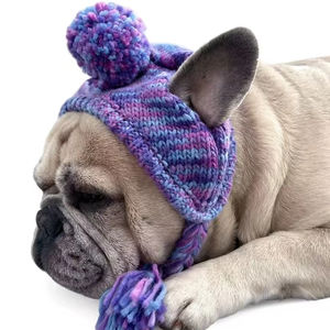 사랑스러운 작은 강아지 모자-치와와/요크셔 테리어용 조절 가능한 면 강아지 모자 통기성 및 방수 여행 사진 소품 및 일상 착용 - Product Image 4