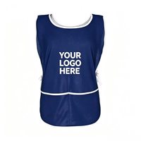 Maillots d'entraînement en mesh avec logo personnalisé, séchage rapide, gilets de sport pour entraînement, bretelles latérales réglables, pour entraînement de football en équipe