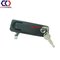 Serrure de porte à compression de grande taille, étanche, à espacement réglable, avec poignée et languette de compression