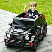 Mobil Listrik Anak 6 Roda 12V Bertenaga Baterai, Kendaraan Mainan dengan Fungsi Ayun, Musik, Lampu LED, Kursi Ganda Orang Tua-Anak 2+ Unisex