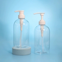 Bouteille à pompe transparente en PET de 730 ml, imprimée sur mesure, grand volume, pour gel douche, emballage pour soins personnels et ménagers