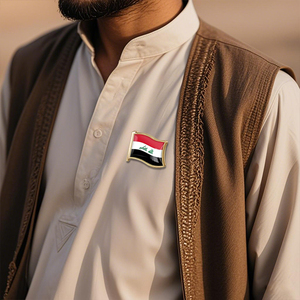 Custom Iraq <strong>Flag</strong> Map Lapel Pins Enamel Metal Badges Phone Stickers National Day Souvenirs For Uniforms Events Promotional Items