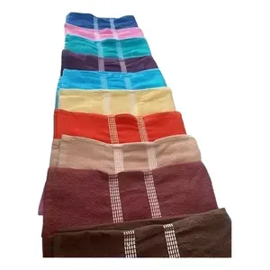 Serviettes de bain Leslie 100% coton, tailles assorties, couleur unie, rectangulaires, tissées, pour adultes - Product Image 5