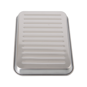 Wholesale Kitchen Cookware Oven Food-grade <strong>Grill</strong> <strong>Pans</strong> Customized Logo Multi Specifications Stainless Steel Rectangle Baking Tray - Product Image 6
