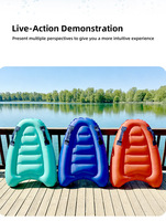 Bodyboard gonflable en PVC pour enfants avec poignée, planche flottante pour la plage et la piscine, adapté aux enfants de 8 à 13 ans