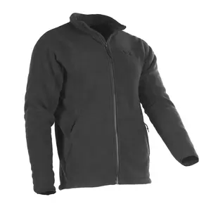 Custom comfortable soft and warm zipper opening security jacket style long sleeve men fleece sweater cardigan