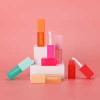 Tube de brillant à lèvres personnalisé OMI Offre Spéciale conteneurs d'huile à lèvres vides carrés Tubes en plastique recyclables de 5ml avec logo emballé dans une boîte